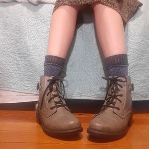 Madden Girl Grey Ankle Boots